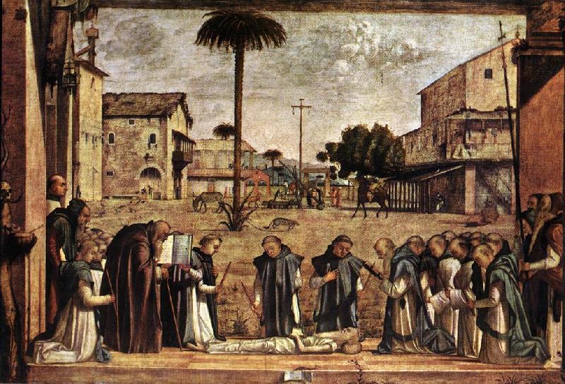 CARPACCIO, Vittore Funeral of St Jerome fg oil painting image